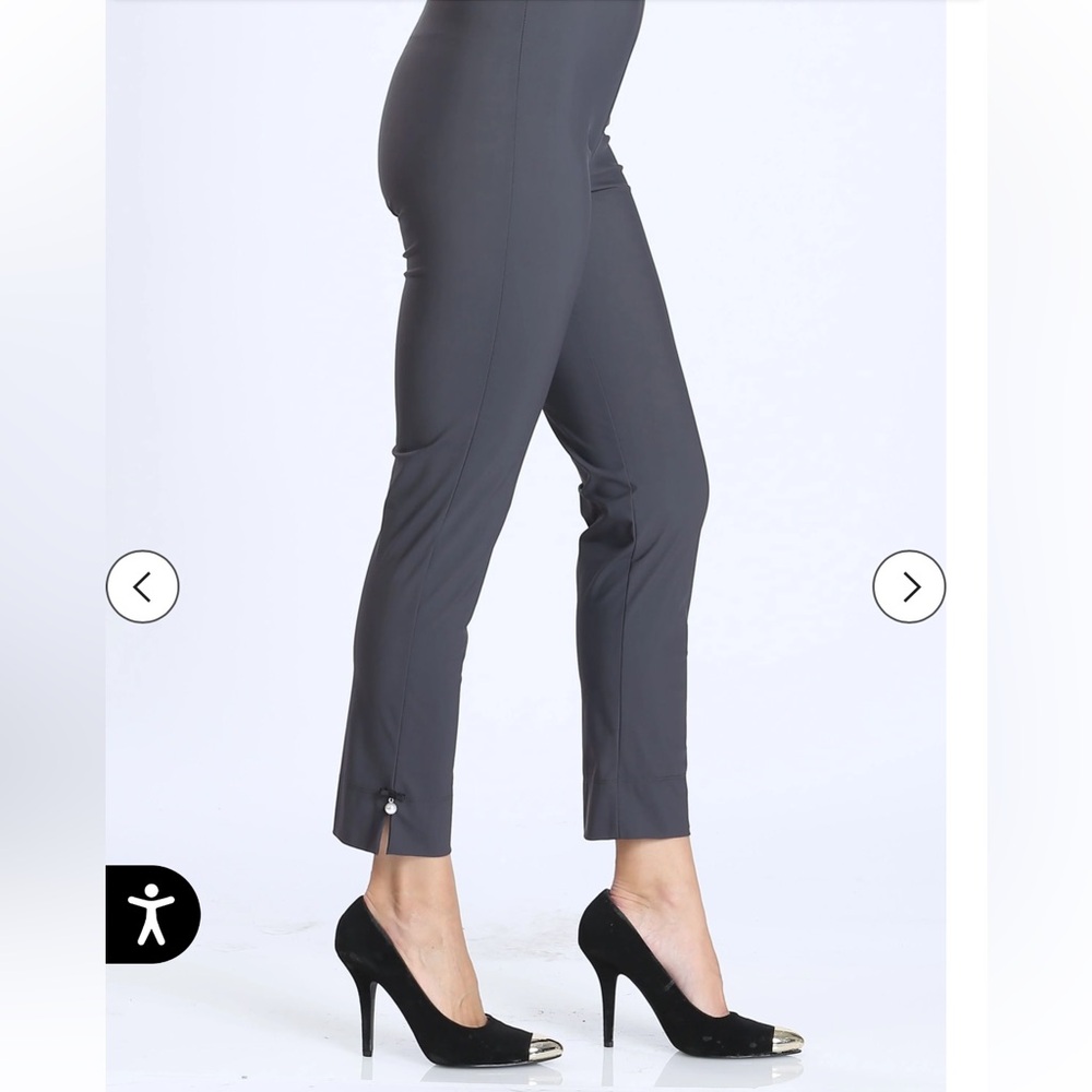 Chic Charcoal Women's Cropped Pants